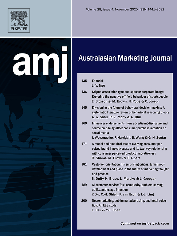 Go to journal home page - Australasian Marketing Journal (AMJ)